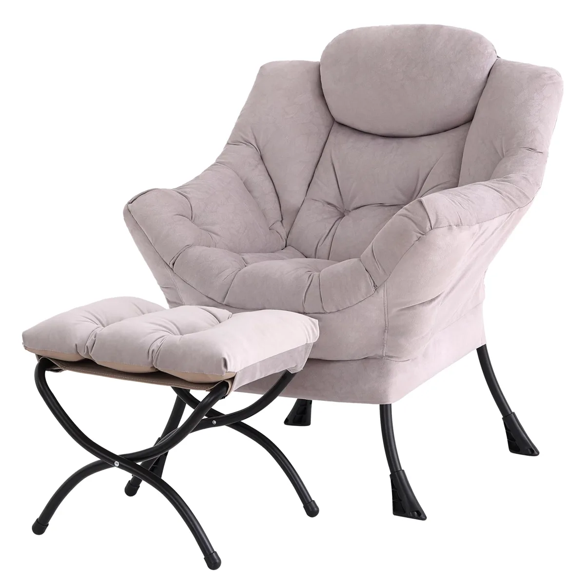 Lazy chair with ottoman